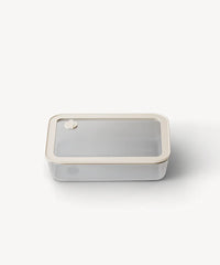 Vershoudbak rechthoekig | 820 ml | Beige-transparant