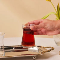 Karaca Heybeli theeglazen | 6 stuks | 170 ml