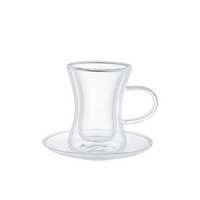 Schäfer Atea dubbelwandige theeglazen | 4-delig | 80 ml