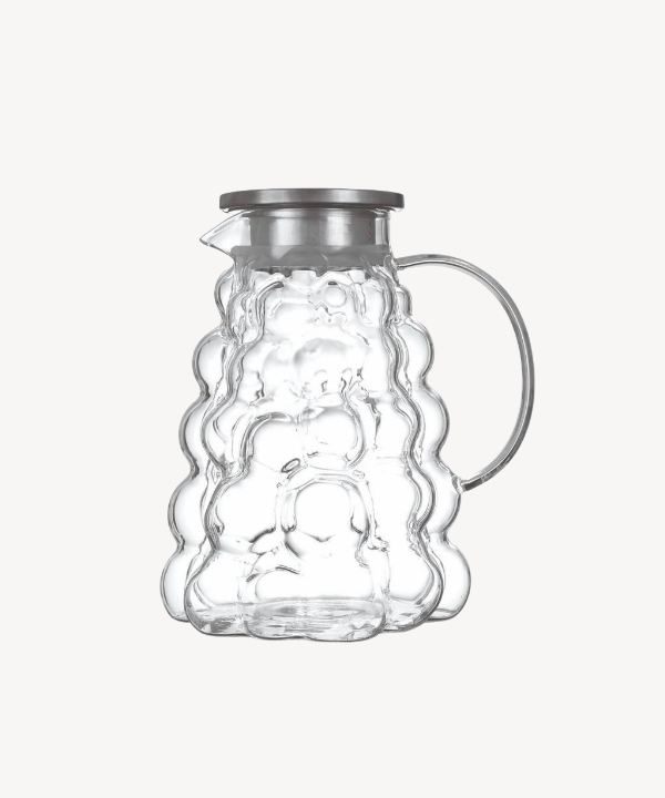 Glazen waterkan in druivenvorm | 1800 ml