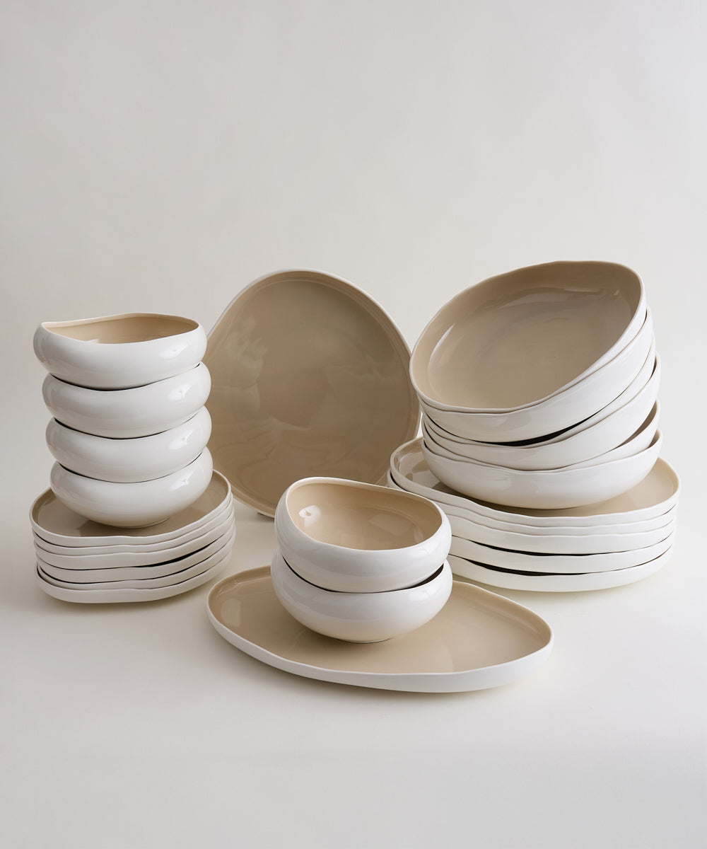 Bricard Barles serviesset | 25-delig voor 6 personen | beige