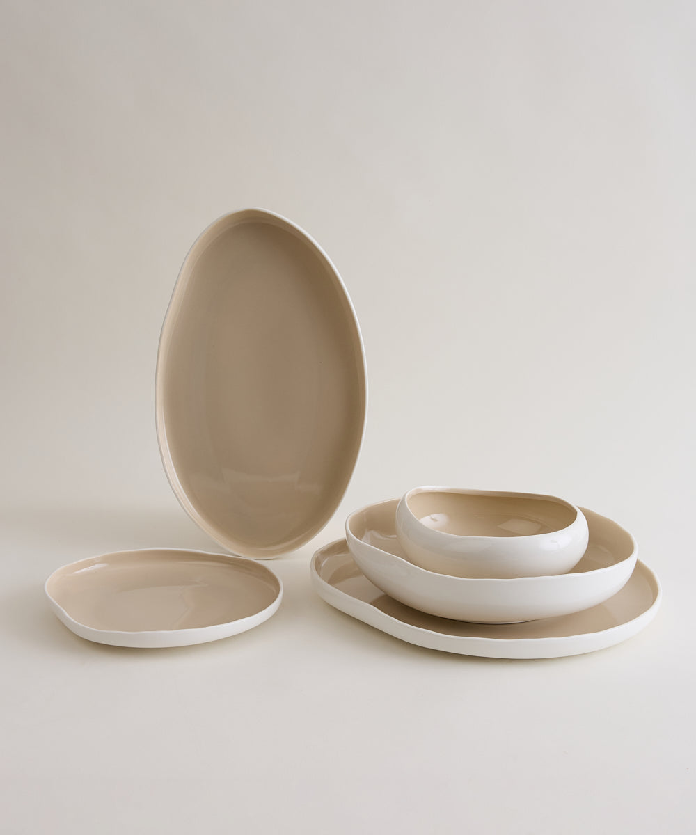 Bricard Barles serviesset | 25-delig voor 6 personen | beige