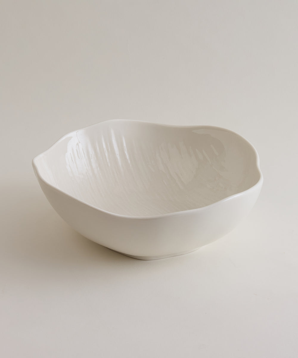 Fiora Saladekom Ø23,5 × 8 cm | Wit Keramiek 