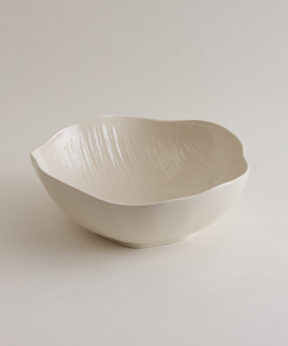 Fiora Saladekom Ø23,5 × 8 cm | Beige Keramiek