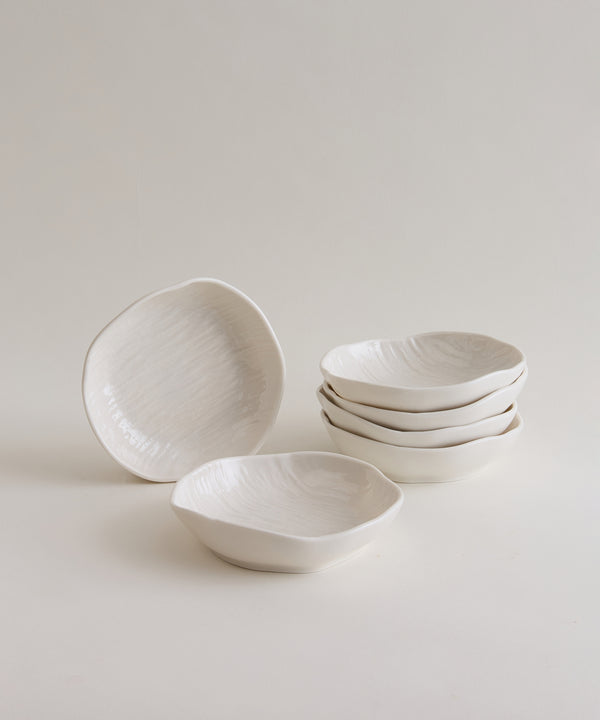 Fiora Tapasbordjes 6-delig | Ø11,2 cm | Wit Keramiek