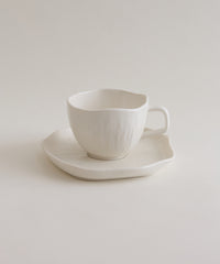 Fiora koffiekopjes set voor 6 personen wit