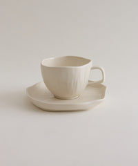 Fiora koffiekopjes set voor 6 personen beige