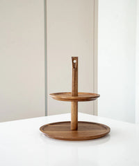 Lumo acaciahouten etagere – 25 cm