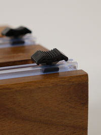 Makai acacia houten folie- en vershoudfolie dispenser