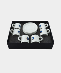 Bricard Hatira 12-delige espressoset | Nazar | Wit-goud