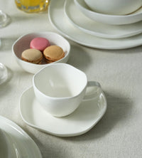 Perlemor Koffiekopjes Set 4-delig | Wit