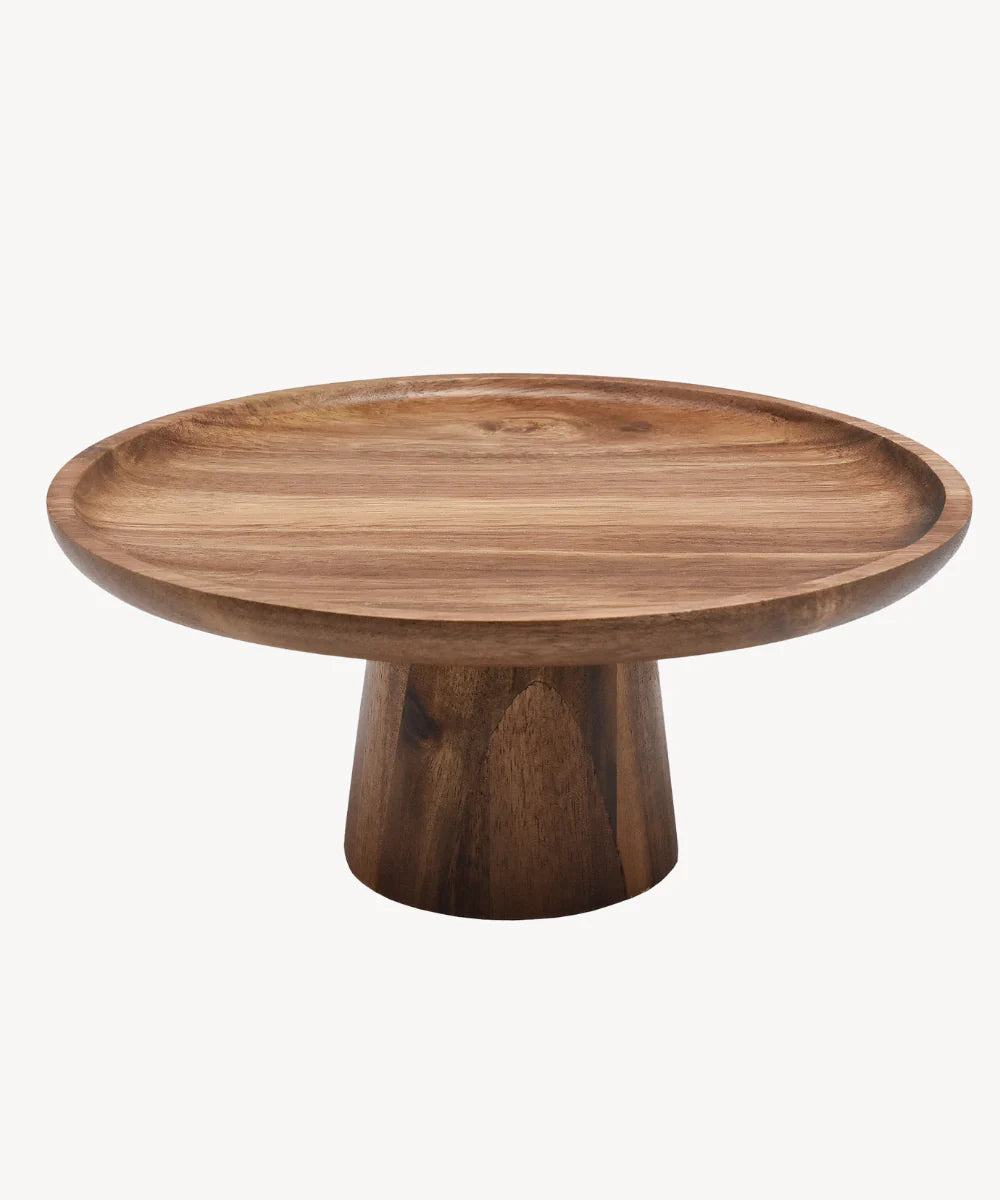 Acacia houten taartplateau rond | 25 cm