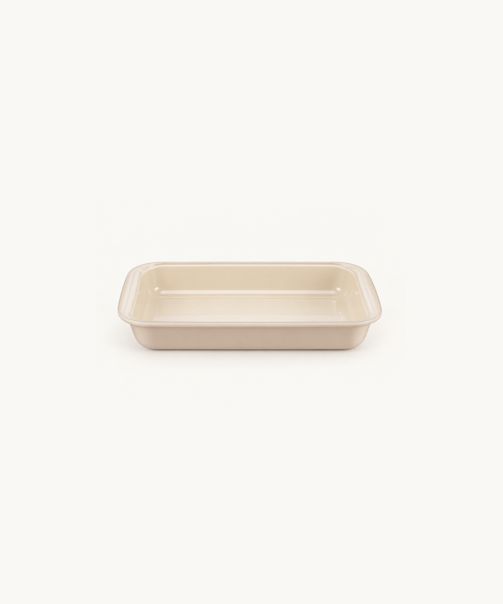 Rechthoekige ovenschaal beige, 1600 ml – afbeelding 2