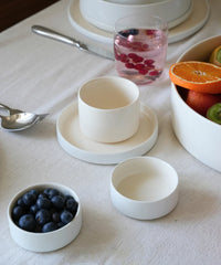Noa Beige White Koffiekopjes Set 4-delig | Steengoed