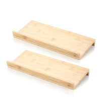 Kruidenpotjes met acacia houten deksel | 12 stuks | Incl. houder