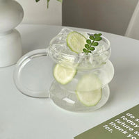 Wave twist glazen mok | 2 stuks | 450 ml