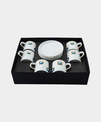 Bricard Yadigar 12-delige espressoset | Nazar | Wit-goud