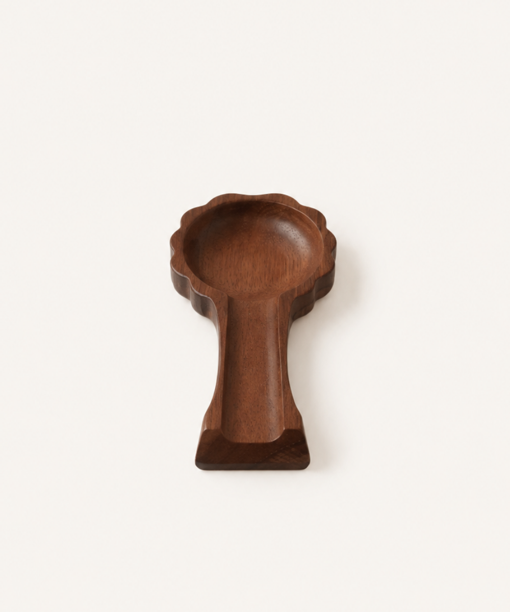 Acaciahouten Lepelhouder met Golfrand