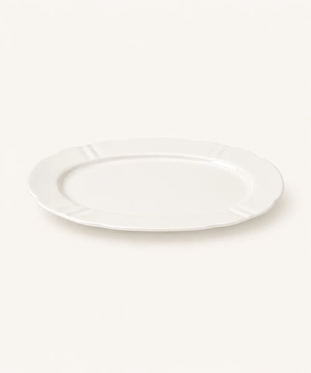 Plain Ovale Serveerschaal | Porselein