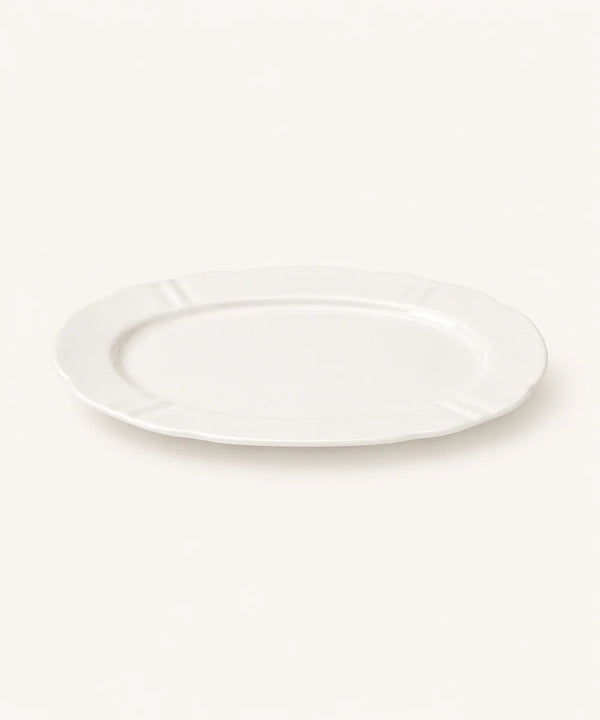 Plain Ovale Serveerschaal | Porselein