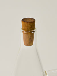 Soledo borosilicaat glazen oliefles met acacia dop | 500 ml