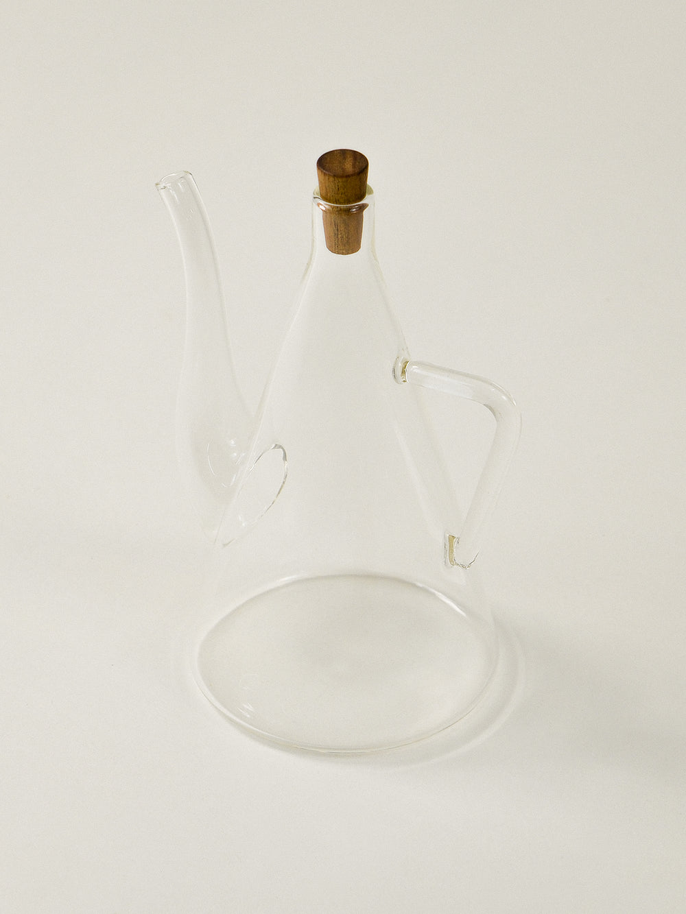 Soledo borosilicaat glazen oliefles met acacia dop | 500 ml