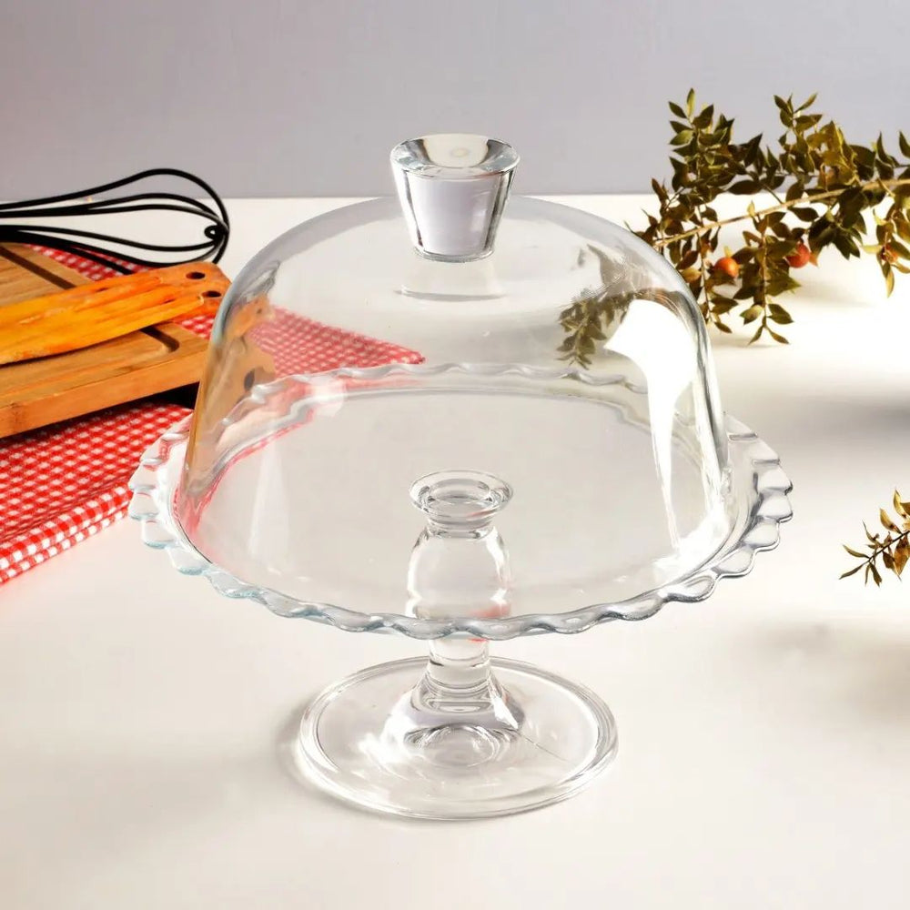 Pasabahce Petite Patisserie taartplateau met deksel – 26,4 cm