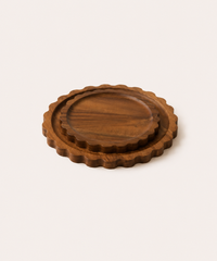 Acaciahouten Golfplateau met Decoratieve Rand