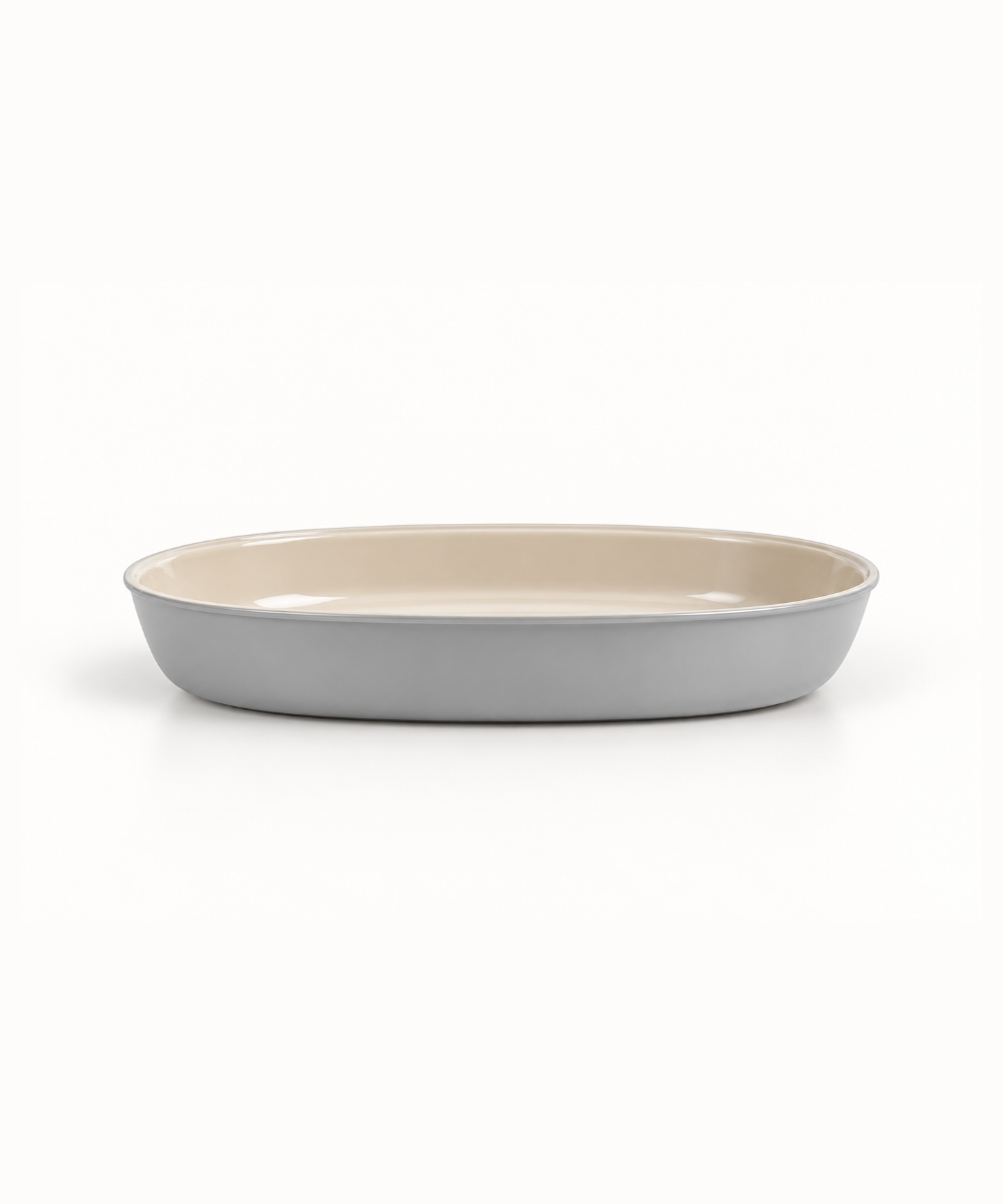 Ovale ovenschaal grijs, 3200 ml – afbeelding 2