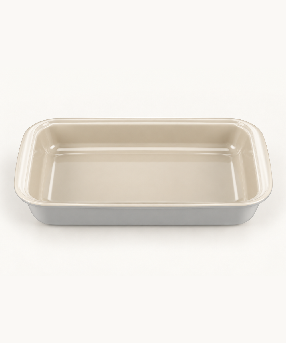 Rechthoekige ovenschaal grijs, 3000 ml – afbeelding 2