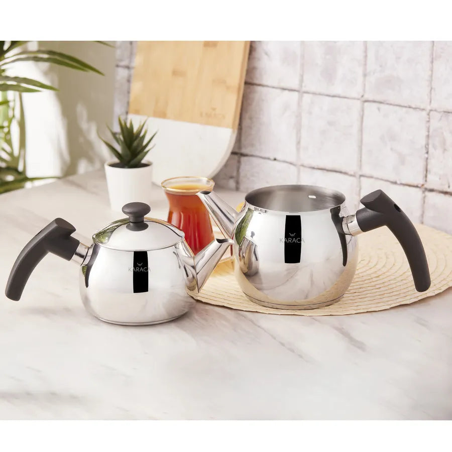 Karaca Adelya mini metalen theepot – zwart