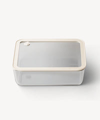 Vershoudbak rechthoekig | 2650 ml | Beige-transparant