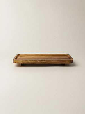 Acacia houten serveerplank op voet
