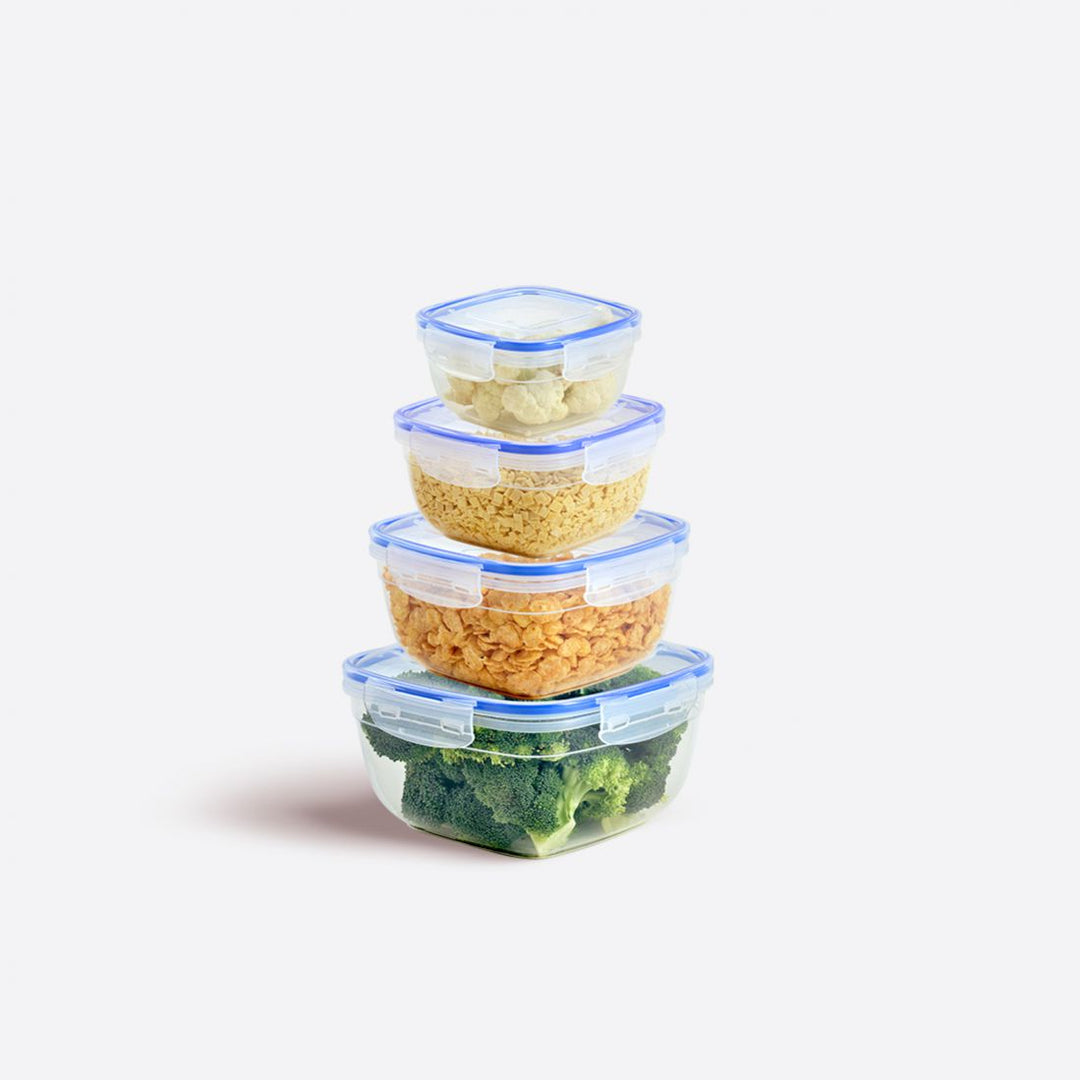 Lock & fresh vershouddoos set | 4-delig | luchtdicht | bpa-vrij