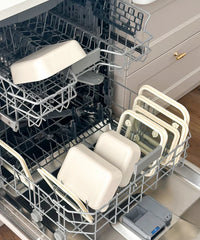 Vershoudbak vierkant | 1150 ml | keramische coating | Beige