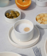 Noa Beige Koffiekopjes Set 4-delig | Steengoed