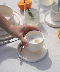 Noa Beige Koffiekopjes Set 4-delig | Steengoed
