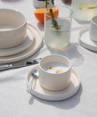 Noa Beige Koffiekopjes Set 4-delig | Steengoed