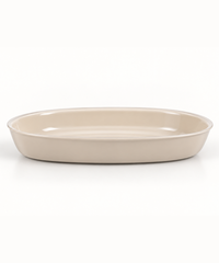 Ovale ovenschaal beige, 4000 ml – afbeelding 3