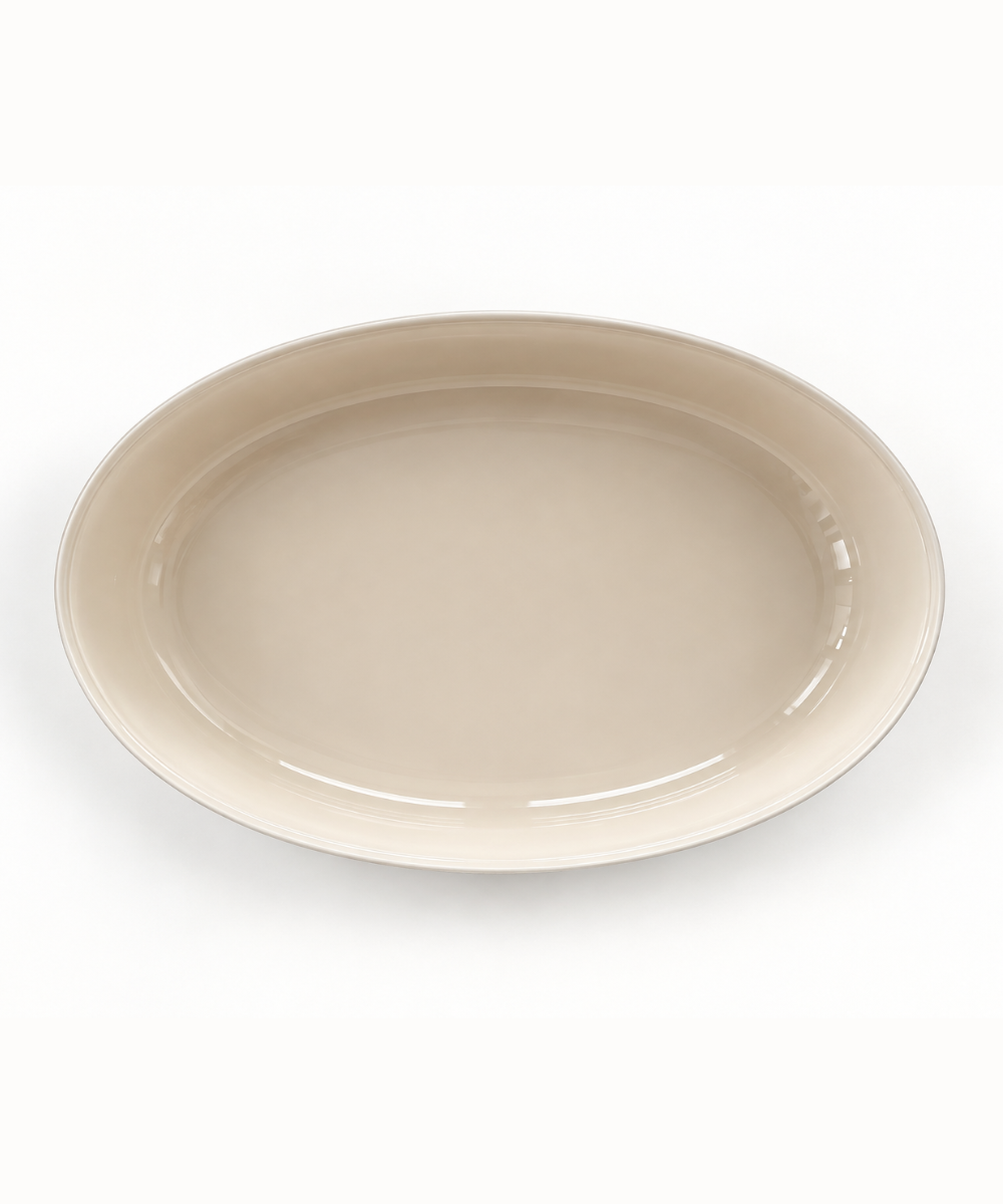 Ovale ovenschaal beige, 4000 ml – afbeelding 2