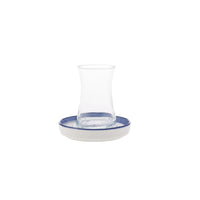 Karaca Zeher blauw 12-delig theeglazen set voor 6 personen