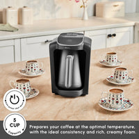 Karaca Hatır Neo Turkse koffiemaker – 535W – Zilver