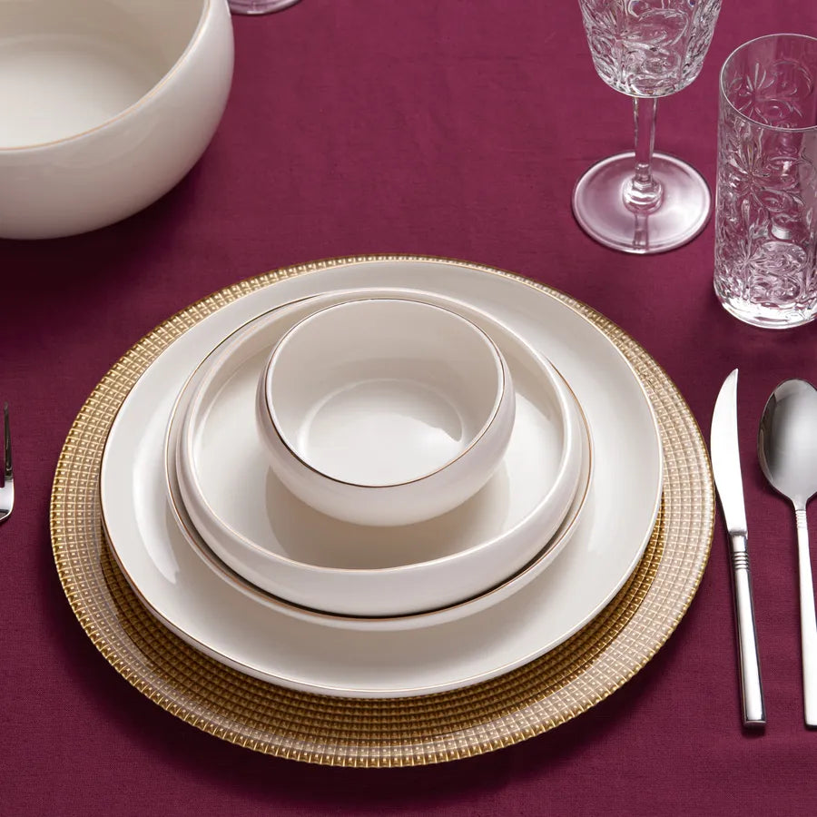 Karaca Streamline Hole Goud 59-delig serviesset voor 12 personen