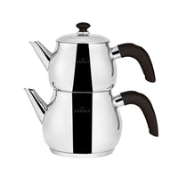 Karaca Layla Midi zwarte theepot set
