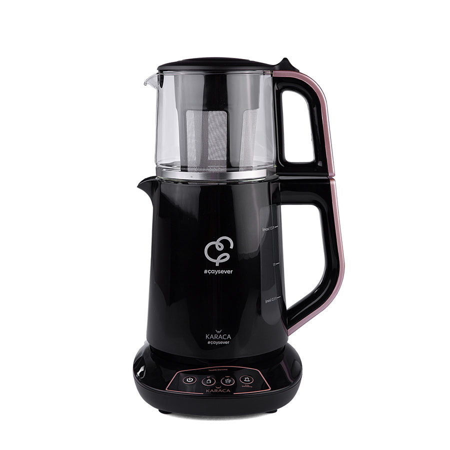 Karaca Çaysever sprekende theepot en waterkoker 1700W – rosegold