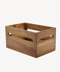 Lumo acaciahouten opbergkist met handgrepen
