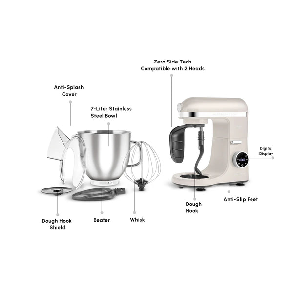 Karaca Mastermaid Chef Ultra Standmixer 7L | 2000W Digitaal 