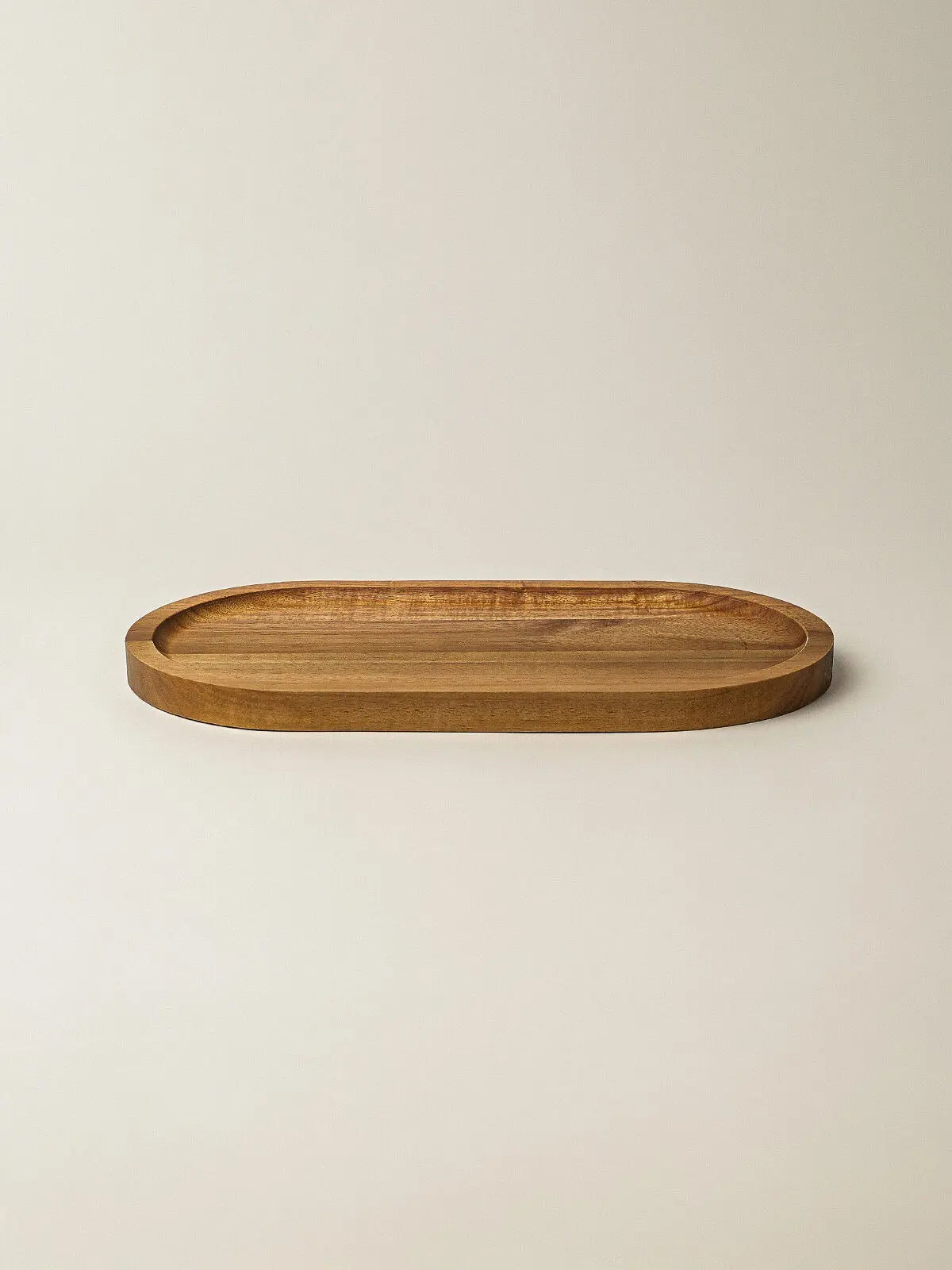 Cleo acacia houten serveerplank – ovaal serveerbord 26 × 14 cm