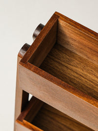 Nomad acacia kruiden organizer – 2-Laags houten kruidenrek