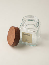 Lilu acacia kruidenpotjes vierkant | incl. etiketten | 6 stuks | 300 ml